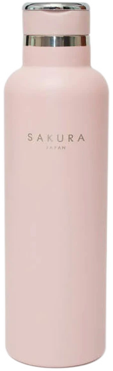 BOTELLA TERMICA SAKURA ACERO INOXIDABLE 750 ML ROSA BABY PINK