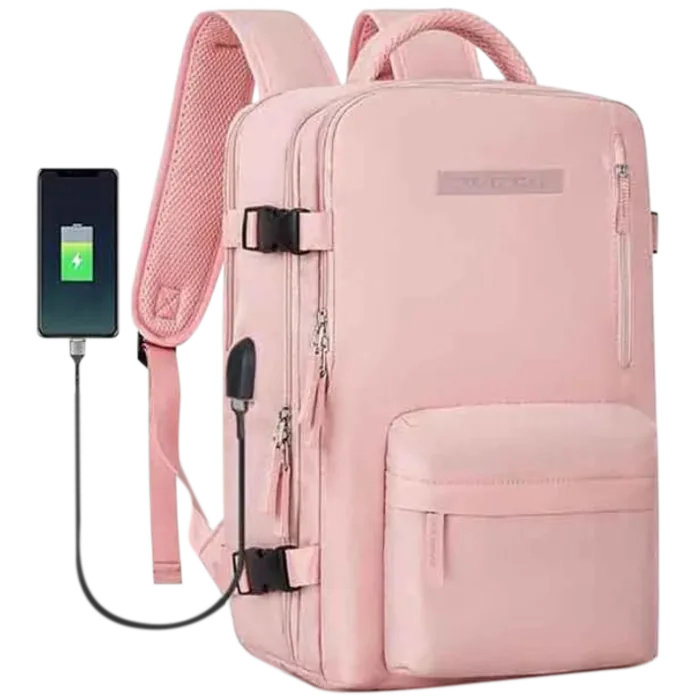 MOCHILA VIAJE TRAVEL TECH 17” ROSA