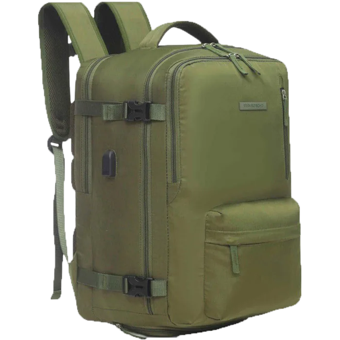 MOCHILA VIAJE TRAVEL TECH - 17 VERDE
